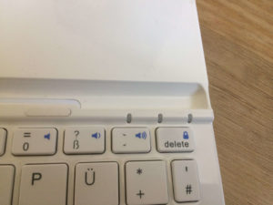 Anker iPad Tastatur Test Verbindungsaufbau